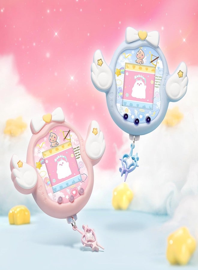 BUBBLELOGUS Angel Wing Protective Case for Tamagotchi Uni, Soft TPU Silicone Cover with Faceplate & Star Dust Plug, Anti-Scratch & Waterproof (Pink) - Image 5